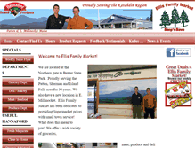 Tablet Screenshot of ellisfamilymarket.com